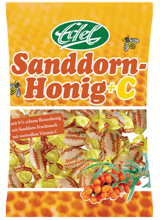 EDEL Honig +C su šaltalankiais saldainiai, 90 g