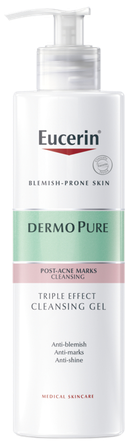 EUCERIN Dermo Pure trigubo poveikio valomasis gelis, 400 ml