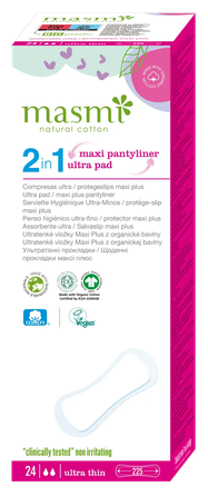 MASMI Organic Cotton Maxi higieniniai paketai, 24 vnt.