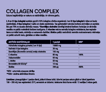 ELITE Collagen Complex  paketėliai, 30 vnt.