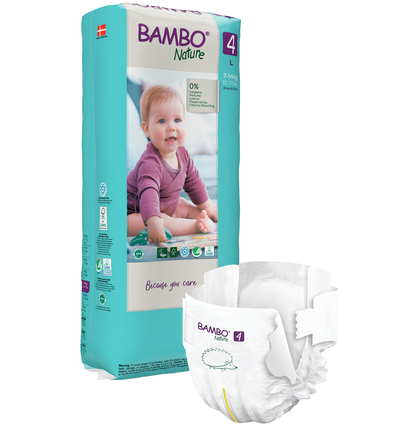 BAMBO NATURE Nature Tall L-4 (7-14 kg) sauskelnės, 48 vnt.