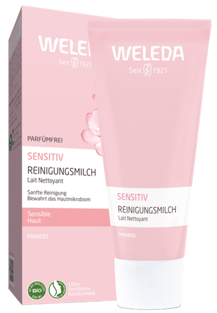 WELEDA Sensitiv Bio-Mandel prausiklis, 75 ml