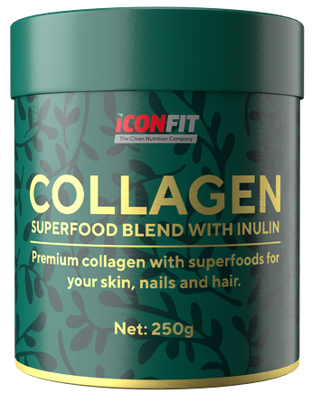 ICONFIT Collagen Superfoods - Raspberry Blackcurrant mišinys, 250 g