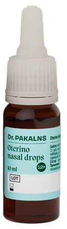 DR. PAKALNS gleivinės apsaugai nosies lašai, 10 ml