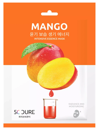 5C CURE Mango veido kaukė, 1 vnt.