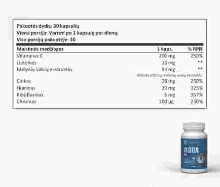 SAPIENS Vision PRO kapsulės, 30 vnt.