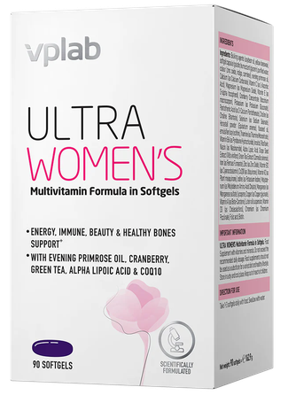 VPLAB Ultra Women's Multivitamin Formula minkštos gelio kapsulės, 90 vnt.