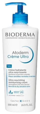 BIODERMA Atoderm Ultra intensyviai maitinantis, normaliai ir sausai odai,  kūno kremas, 500 ml