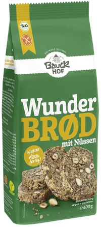 BAUCK HOF duona su riešutais, ekologiškas mišinys, 600 g