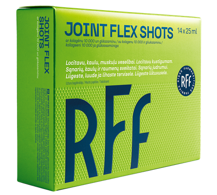 RFF Joint Flex Shots, sąnariams buteliukai, 14 vnt.