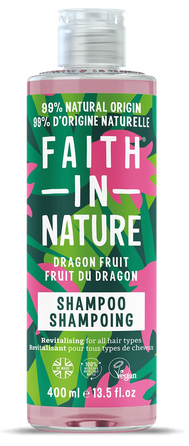 FAITH IN NATURE egzotiško kvapo, visų tipų plaukams, šampūnas, 400 ml