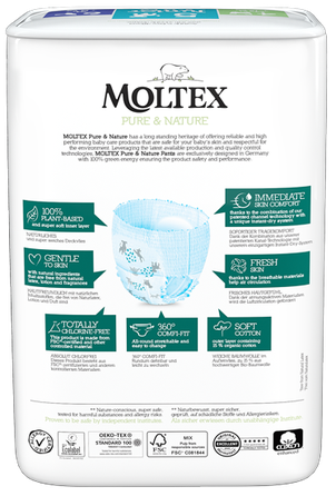 MOLTEX Pure & Nature 5 Junior sauskelnės-kelnaitės, 20 vnt.