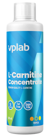 VPLAB L-Carnitine tropinių vaisių skonio susikoncentruoti, 500 ml