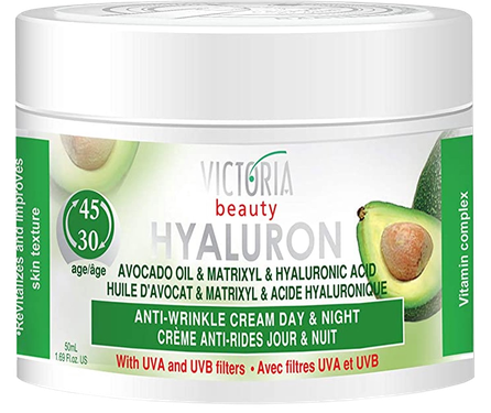 VICTORIA BEAUTY nuo raukšlių su hialurono rūgštimi veido kremas, 50 ml