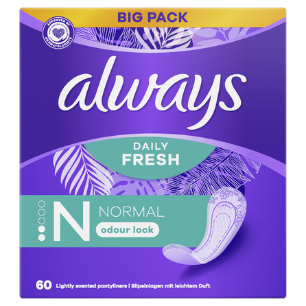 ALWAYS  Fresh&Protect  įklotai, 60 vnt.