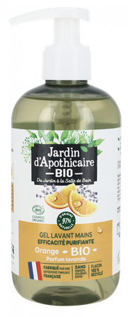 JARDIN D'APOTHICAIRE Ekologiškas apelsinų ir levandų skystas muilas, 300 ml