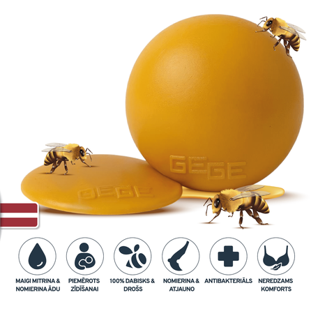 GEGE su bičių vašku natūralūs diskai krūtų atstatymui, 2 vnt.