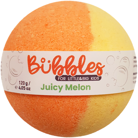 BUBBLES JUICY MELON vonios bomba, 120 g