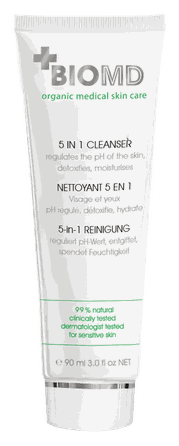 BIOMD 5-in-1 švelnus ir veiksmingas veido prausiklis, 90 ml