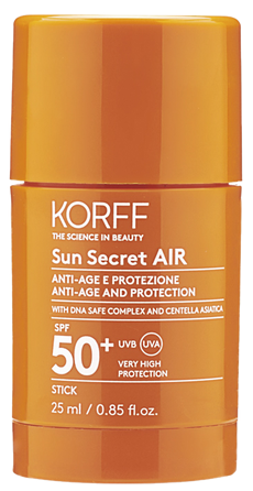 KORFF ultralengvos tekstūros AIR SPF50+ apsauginis kremas nuo saulės, 25 ml