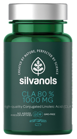SILVANOLS Premium CLA 80% kapsulės, 60 vnt.