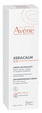 AVENE XeraCalm A.D Lipid-Replenishing labai sausai odai kremas, 200 ml