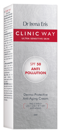 CLINIC WAY  Anti Pollution SPF 50 veido kremas, 40 ml