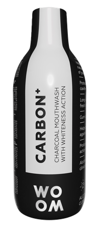 WOOM Carbon burnos skalavimo burnos skalavimo skystis, 500 ml