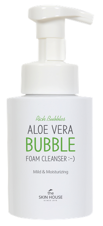 THE SKIN HOUSE Aloe Vera Bubble švelnus veido valomosios putos, 300 ml