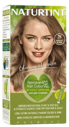 NATURTINT Hazelnut Blonde 7N ilgalaikiai, be amoniako plaukų dažai, 1 vnt.