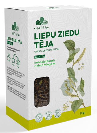 NATĒJA liepų žiedų biri arbata, 30 g