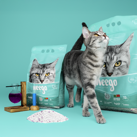 WEEGO Care+ 5L cementuojantis smėlis katės tualetui, 5 L