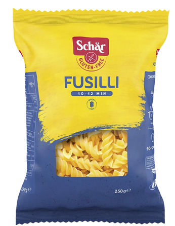 SCHAR Fusilli be glitimo makaronai, 250 g