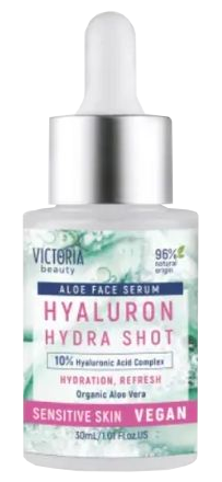 VICTORIA BEAUTY Aloe Hyaluron Hydra drėkinantis su alaviju serumas, 30 ml