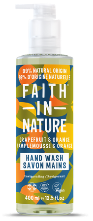 FAITH IN NATURE greipfrutų ir apelsinų skystas muilas, 400 ml