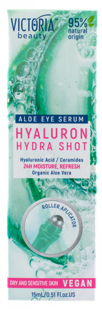 VICTORIA BEAUTY Hydra Shot Hyaluron Eye serumas, 15 ml