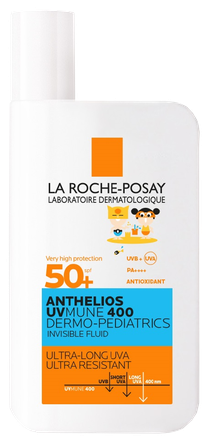 LA ROCHE-POSAY ANTHELIOS DERMO-PEDIATRICS SPF 50+ drėkinamasis skystis, 50 ml