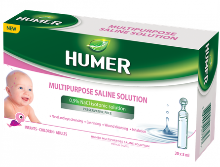 HUMER  daugiafunkcis fiziologinis tirpalas 0,9 % skystis, 30 vnt.