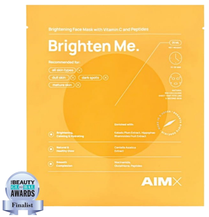 AIMX Brighten Me greito poveikio skaistinanti veido kaukė, 1 vnt.