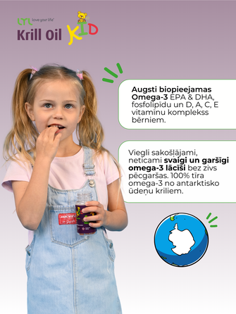 LYL Krill Oil KID guminukai-meškiukai, 30 vnt.