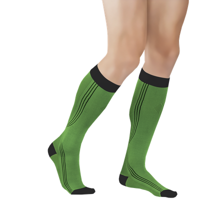 TONUS ELAST 0401 Active, žalios/juodos, 2 (ūgis), 3 dydis kompresinės kojinės, 1 pora