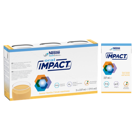 NESTLE Impact Oral vanilės skonio gėrimas, 3 vnt.