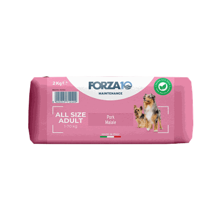 FORZA10 Maintenance Adult All Size, su kiauliena, šunims sausas pašaras, 2 kg