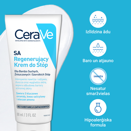 CERAVE SA Renewing pėdų kremas, 88 ml