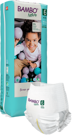 BAMBO NATURE Nature Tall  XXL- 6 (15+ kg) sauskelnės, 38 vnt.