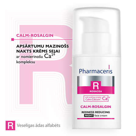 PHARMACERIS R Calm-Rosalgin Night veido kremas, 30 ml
