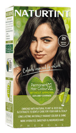 NATURTINT BROWN-BLACK 2N, ilgalaikiai, be amoniako plaukų dažai, 1 vnt.