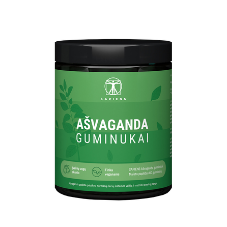 SAPIENS Su Ashwagandha guminukai, 60 vnt.