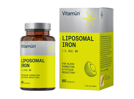 VITAMUN Liposomal Iron kapsulės, 60 vnt.