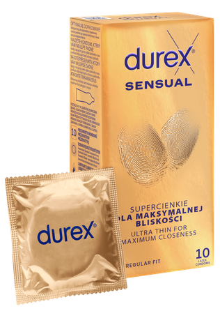 DUREX Sensual prezervatyvai, 10 vnt.